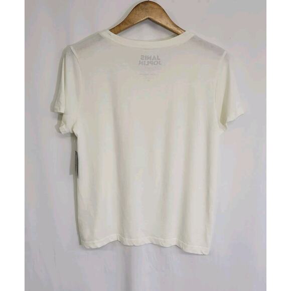 Lucky Brand Janis Joplin Piece Of My Heart White Concert T Shirt Size Medium NWT - Picture 3 of 5